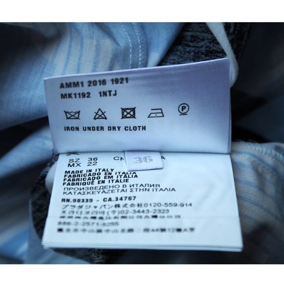 Miu Miu Pop-Print Bow-Back SS17 Runway Top / Size 36 / US 0 / Light Blue - Picture 13 of 15